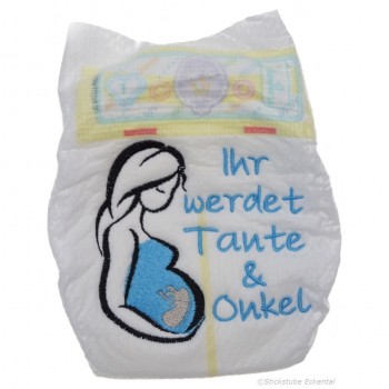 Ihr werdet Tante und Onkel türkisblau